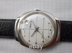 Used Rare Vintage Swiss Made White Dial Fortis Trueline Mens Automatic Watch