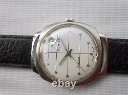 Used Rare Vintage Swiss Made White Dial Fortis Trueline Mens Automatic Watch