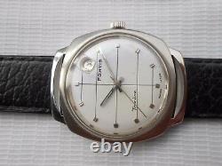 Used Rare Vintage Swiss Made White Dial Fortis Trueline Mens Automatic Watch