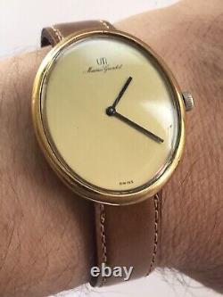 Uti Maurice Guerdat Vintage Rare Beautiful Elegant Gold Plated Swiss Watch 1970