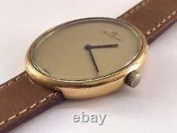 Uti Maurice Guerdat Vintage Rare Beautiful Elegant Gold Plated Swiss Watch 1970