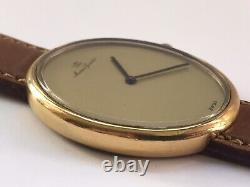 Uti Maurice Guerdat Vintage Rare Beautiful Elegant Gold Plated Swiss Watch 1970