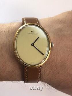 Uti Maurice Guerdat Vintage Rare Beautiful Elegant Gold Plated Swiss Watch 1970