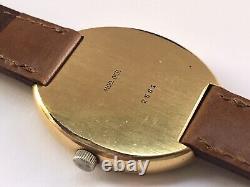 Uti Maurice Guerdat Vintage Rare Beautiful Elegant Gold Plated Swiss Watch 1970