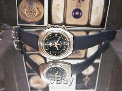 V Rare Vintage Swiss Oris Chronoris Star Chronostop Watch + Box & Papers