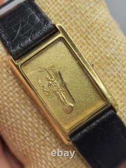 VERY RARE 1990 Vintage Jostens Unisex Tank Watch Quartz Swiss Made