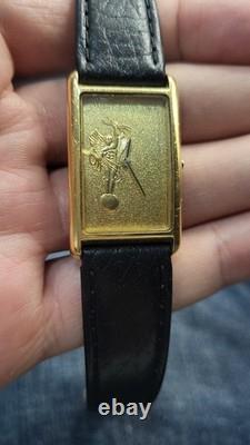 VERY RARE 1990 Vintage Jostens Unisex Tank Watch Quartz Swiss Made