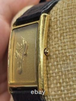 VERY RARE 1990 Vintage Jostens Unisex Tank Watch Quartz Swiss Made