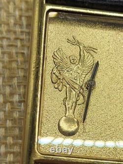 VERY RARE 1990 Vintage Jostens Unisex Tank Watch Quartz Swiss Made