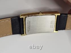 VERY RARE 1990 Vintage Jostens Unisex Tank Watch Quartz Swiss Made