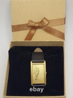 VERY RARE 1990 Vintage Jostens Unisex Tank Watch Quartz Swiss Made