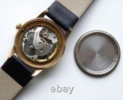 VERY RARE VINTAGE SWISS JANSA Swiss Men Wrist Watch 17 J GOLD PLATED EXC WORKS