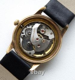 VERY RARE VINTAGE SWISS JANSA Swiss Men Wrist Watch 17 J GOLD PLATED EXC WORKS