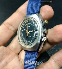 VERY RARE VINTAGE SWISS ORISs CHRONORIS STAR CHRONOSTOP CHRONOGRAPH WATCH