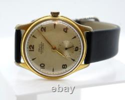 VERY RARE VINTAGE SWISS ORVIL Swiss Men Wrist Watch 17 Jewel GOLD PLATED Running