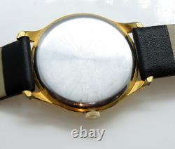 VERY RARE VINTAGE SWISS ORVIL Swiss Men Wrist Watch 17 Jewel GOLD PLATED Running