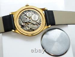 VERY RARE VINTAGE SWISS ORVIL Swiss Men Wrist Watch 17 Jewel GOLD PLATED Running
