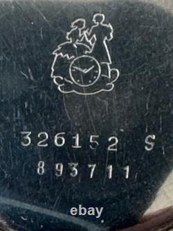 VINTAGE 1950's EXTREMELY RARE SWISS ERNEST BOREL YELLOW GOLD PLATED MAN'S WATCH