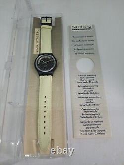 VINTAGE 1996 Swatch SAB106 Tarsia 34mm Swiss 23 Jewel Automatic Watch RARE