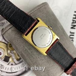 VINTAGE AGON TANK MANUAL WINDING GOLD PLATED UNISEX WATCH SWISS ULTRA RARE 70s