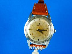 VINTAGE BUCHERER 25J SWISS AUTOMATIC STAINLESS MENS WRISTWATCH RARE C1960s