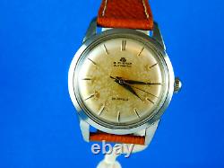 VINTAGE BUCHERER 25J SWISS AUTOMATIC STAINLESS MENS WRISTWATCH RARE C1960s