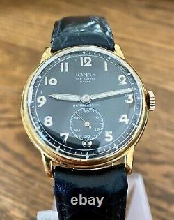 VINTAGE DAMAS RARE WW2 ERA MILITARY STYLE MEN'S SWISS WATCH 15 Jewel