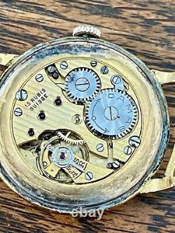 VINTAGE DAMAS RARE WW2 ERA MILITARY STYLE MEN'S SWISS WATCH 15 Jewel