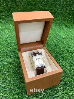 VINTAGE EDOX LES COMBES WATCH 79006 MOON PHASE MINT WithBOX TANK MEN'S VERY RARE