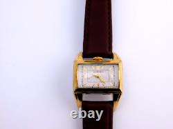 VINTAGE HARMAN DRIVER DECO SWISS GF MENS WRISTWATCH RARE SERVICED C. 1930s