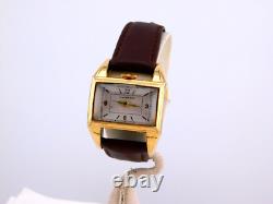 VINTAGE HARMAN DRIVER DECO SWISS GF MENS WRISTWATCH RARE SERVICED C. 1930s