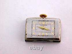 VINTAGE HARMAN DRIVER DECO SWISS GF MENS WRISTWATCH RARE SERVICED C. 1930s