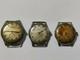 VINTAGE LOT ultra rare swiss made WWII Henex watch 3pcs cal. W810 AS984 military