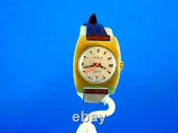 VINTAGE MULMA 21J AUTOMATIC SWISS 18K GP LADIES WRISTWATCH SERVICED RARE C1970s