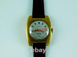 VINTAGE MULMA 21J AUTOMATIC SWISS 18K GP LADIES WRISTWATCH SERVICED RARE C1970s