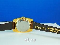 VINTAGE MULMA 21J AUTOMATIC SWISS 18K GP LADIES WRISTWATCH SERVICED RARE C1970s