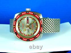 VINTAGE NICOLET CARIBE 999 DIVER 17J SWISS AUTO MENS WRIST WATCH RARE C. 1960s