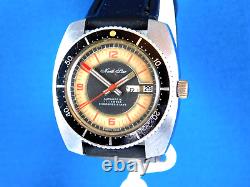 VINTAGE NORTH STAR DIVER 17J AUTO SWISS MENS WRIST WATCH RARE SERVICED C. 1970s