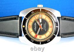 VINTAGE NORTH STAR DIVER 17J AUTO SWISS MENS WRIST WATCH RARE SERVICED C. 1970s