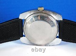 VINTAGE NORTH STAR DIVER 17J AUTO SWISS MENS WRIST WATCH RARE SERVICED C. 1970s