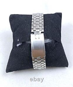 VINTAGE OMEGA SEAMASTER WATCH SILVER QUARTZ 1980s RARE SQUARE WRISTWATCH SWISS