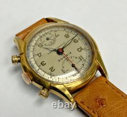 VINTAGE PIERCE CHRONOGRAPH RARE MANUAL WINDING MEN's WRIST WATCH SWISS
