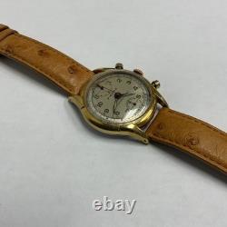 VINTAGE PIERCE CHRONOGRAPH RARE MANUAL WINDING MEN's WRIST WATCH SWISS