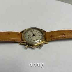 VINTAGE PIERCE CHRONOGRAPH RARE MANUAL WINDING MEN's WRIST WATCH SWISS