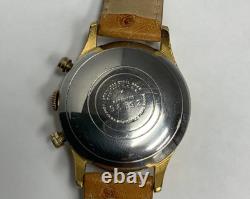 VINTAGE PIERCE CHRONOGRAPH RARE MANUAL WINDING MEN's WRIST WATCH SWISS