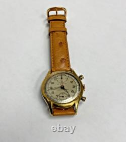 VINTAGE PIERCE CHRONOGRAPH RARE MANUAL WINDING MEN's WRIST WATCH SWISS