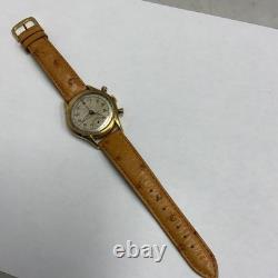 VINTAGE PIERCE CHRONOGRAPH RARE MANUAL WINDING MEN's WRIST WATCH SWISS