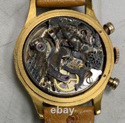 VINTAGE PIERCE CHRONOGRAPH RARE MANUAL WINDING MEN's WRIST WATCH SWISS