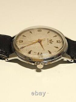 VINTAGE RARE CLASSIC OVERSIZE 37mm MEN'S SWISS WATCH MARVIN CAL. 560/ 15J