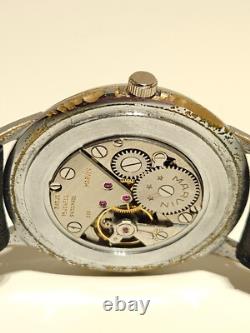 VINTAGE RARE CLASSIC OVERSIZE 37mm MEN'S SWISS WATCH MARVIN CAL. 560/ 15J